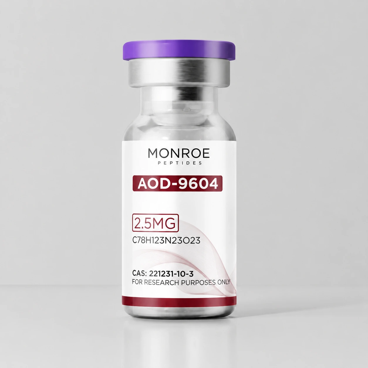 AOD-9604 — 2.5mg vial; product photograph